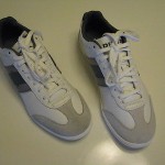 AUTHENTIC Diesel Men’s Fashion Sneakers Lounge White / Gray Leather $125