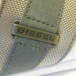 AUTHENTIC Diesel Men’s Fashion Sneakers Lounge White / Gray Leather $125