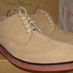 NEW COLE HAAN Air Franklin Wing II Milkshake Suede Shoes size 10.5  ret $198