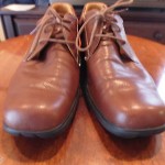 Shoe Men Cole Haan C06716 Nike Air leather Brown Plain Oxford shoe sz 9 1/2 M