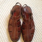 Mens Cole Haan Country Fisherman Brown Leather Sandal Size 10.5 EUC