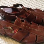 Mens Cole Haan Country Fisherman Brown Leather Sandal Size 10.5 EUC