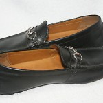 men’s cole haan driving loafers black leather shoes size 11 m