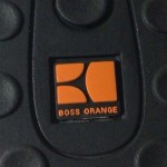 NIB Hugo Boss Orange Men’s Kempton Black/Silver Leather/Canvas Sneak