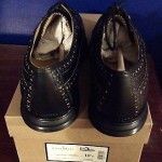 Men’s Cole Haan LunarGrand Long Wingtip Oxford Black Leather Size 10.5