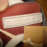 DIESEL MEN’S LEATHER SNEAKERS SHOES SIZE 10 M STYLE= GUNNER BNIB!