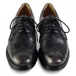 Men’s Cole Haan LunarGrand Long Wingtip Oxford Black Leather Size 10.5