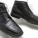 HUGO BOSS Italy Black Leather Lace-up Dress Boots 10 US 11