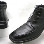 HUGO BOSS Italy Black Leather Lace-up Dress Boots 10 US 11