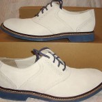 NEW COLE HAAN Air Franklin Saddle White Suede Shoes size 9  ret $198