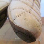 Mens sz 8.5 M offwhite leather slip on Diesel athletic driving mocs casual shoes