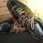 Cole Haan Black Leather / Brown Suede Oxfords Lace-Up – Men’s size 11.5M