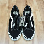 VTG 90s VANS LOW CUT SKATE sz 7 1/2 Suede Velvet MADE IN USA van doren DEADSTOCK