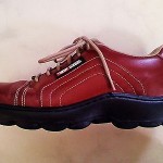 Diesel Men’s Leather Fashion Sneakers Size 9 Medium (D,M) Solid Burgundy Red