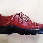 Diesel Men’s Leather Fashion Sneakers Size 9 Medium (D,M) Solid Burgundy Red