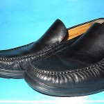 COLE HAAN NIKE AIR MEN’S BLACK ,LEATHER LOAFERS , SLIP ON SHOES SIZE 10 M