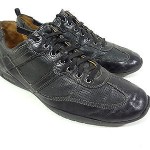 COLE HAAN MENS SNEAKERS BLACK LEATHER SHOES SIZE 11 M