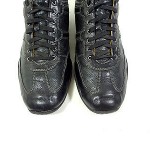 COLE HAAN MENS SNEAKERS BLACK LEATHER SHOES SIZE 11 M