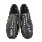COLE HAAN MENS LOAFERS BLACK LEATHER CASUAL SLIP ON SHOES SIZE 12 M