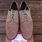Cole Haan Men Size 9M Casual Oxford Style Wing Tip Shoes Suede