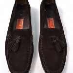 Cole Haan Country Mocassin Brown Suede Tassle Loafer Shoes  8.5 M Italy