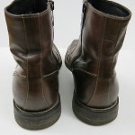 HUGO BOSS Brown Leather Ankle Boots, size 10.5