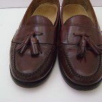 COLE HAAN BROWN LEATHER LOAFERS SHOES MEN’S 11C 11 C TASSEL SLIP-ON DRESS CASUAL