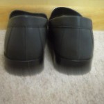 COLE HAAN AIR MONROE PENNY LOAFERS SZ 9.5 SLIP ON BLACK REFLECTIVE C11170