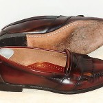 Cole Haan Men’s Burgundy Leather Kiltie Loafers Size 8-9 M