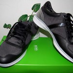 Hugo Boss Gray Black Green Leather Men’s Fashion Sneakers Size 12 NEW