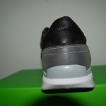 Hugo Boss Gray Black Green Leather Men’s Fashion Sneakers Size 12 NEW