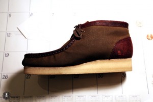 Clark’s x Barbour Fabrics Wallabee