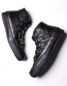 a.ok Black Buckle Hi-Top By OAK