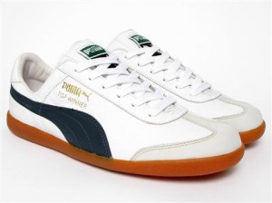 Puma Top Winner – White / New Navy