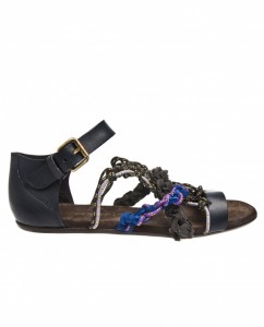 Lavin Macramé and Leather Sandal
