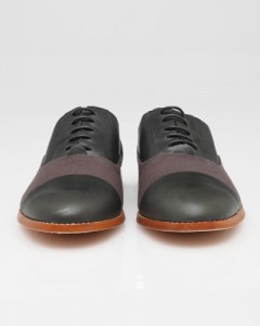 Vanishing Elephant Fairmont Canvas and Leather Oxfords