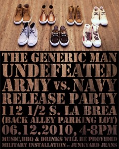 Army Vs Navy Collection from The Generic Man for UNDEFEATED