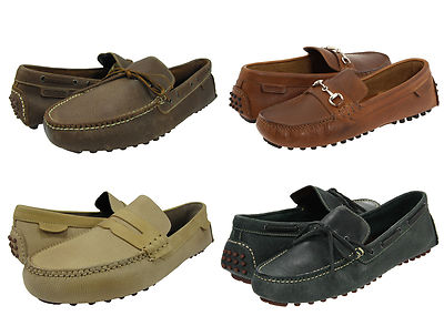 Cole Haan Mens Air Grant Black Brown Blue Casual Drivers Loafers Driving Shoes
