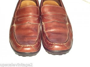 COLE HAAN SOFT LEATHER DRVING MOCCASINS PENNY LOAFERS 10 M BROWN WORN ONCE