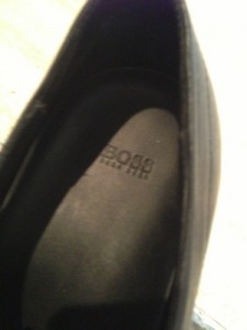 HUGO BOSS BLACK Dress Oxford Moc Toe Men’s Shoes SZ 12 Excellent!
