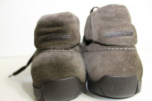 [ Two Pairs of Size 10 Hugo Boss Sneakers 1 Brown Suede 1 White Vinyl ]
