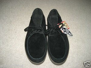 VANS SKATEBOARDING MENS RATA VULC SUEDE BLACK FOREST SHOES SIZE 10 FREE SHIP NR