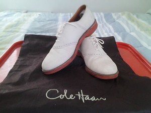 Cole Haan Classic Ivory Saddle Oxfords…10 D…Made in USA!!