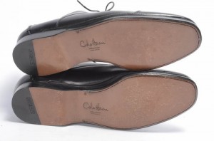 COLE HAAN 8.5 black leather AIR LORENZO CAP TOE lace up oxford dress shoe $328