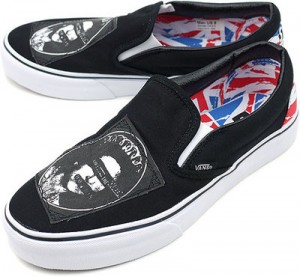 NWT – VANS SEX PISTOLS GOD SAVE THE QUEEN RARE SLIP-ON SHOES SIZE: 9