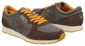 New $95 DIESEL A-Head Men  Shoes Size US 10.5  EU 44  Dusty Olive / Canteen