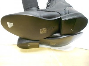 New Diesel Mens Miliboot Black Leather Ankle Side Zip Lace Up Boots E 44 US 10.5