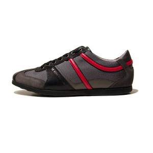 $225 Hugo Boss ORANGE Label Sneakers Black Grey Red Mens Shoes 7 40 Trainers 6.5