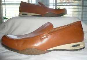 Cole Haan, Tan leather Slip on loafer, Nike Air Sole, Sz. 9 M NWOB