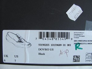 HUGO BOSS MENS DOVRO US Black  . Size 7